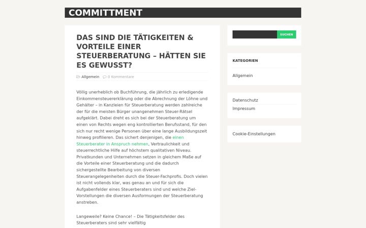 Screenshot of committment.com