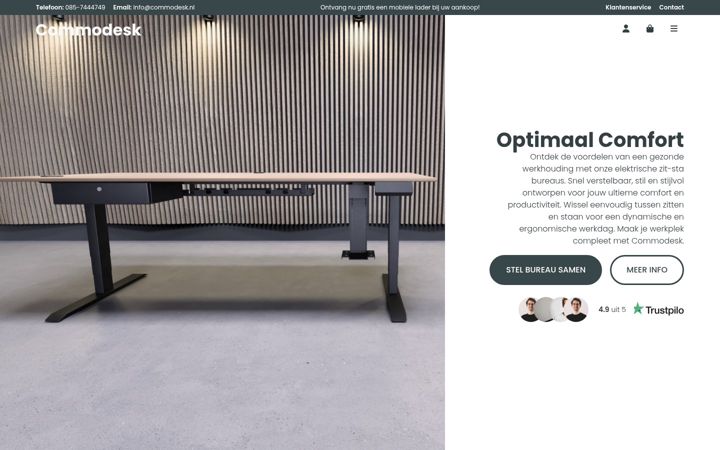 Ekrano kopija commodesk.nl