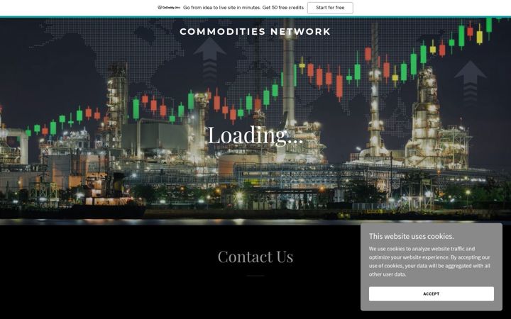 Screenshot of commoditiesnetwork.com