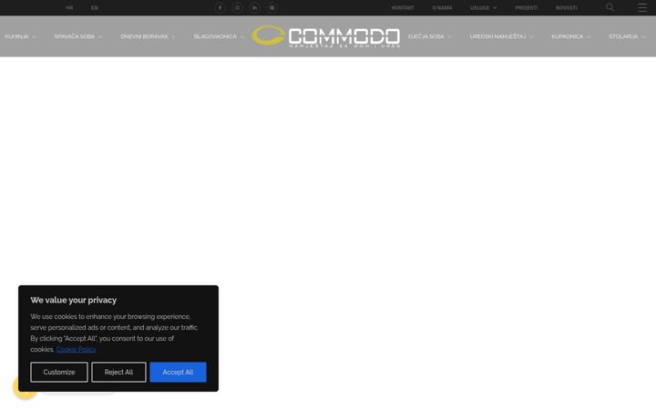 Screenshot van commodo.hr
