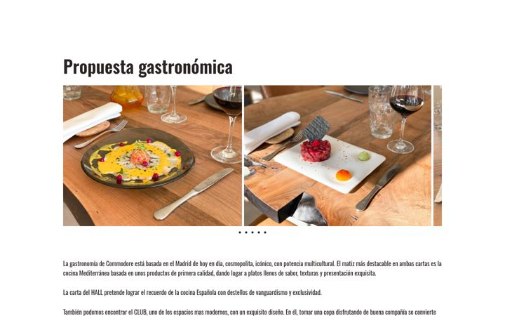 Screenshot of commodoremadrid.com