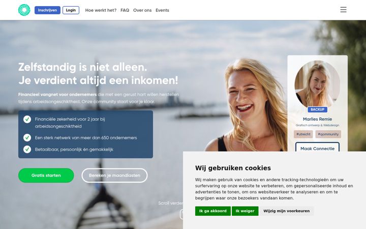 Captura de pantalla de commoneasy.nl