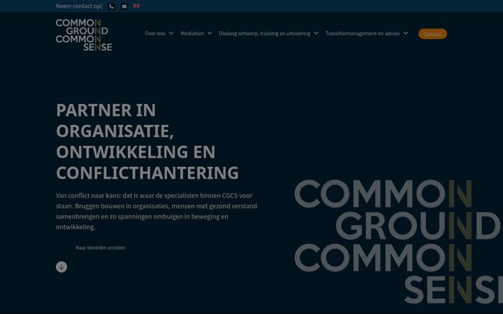 Screenshot of commonground-commonsense.eu