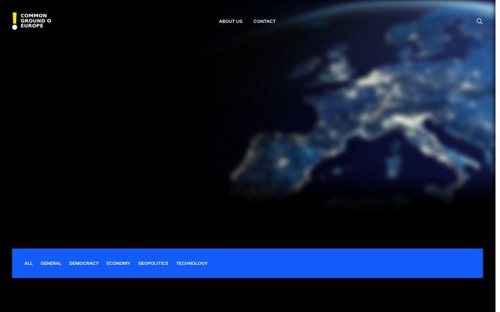 Kuvakaappaus sivustosta commongroundeurope.eu