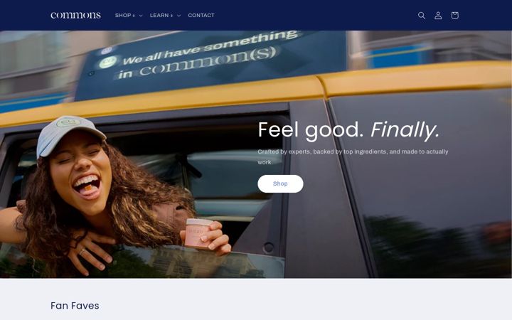 Screenshot of commons.co