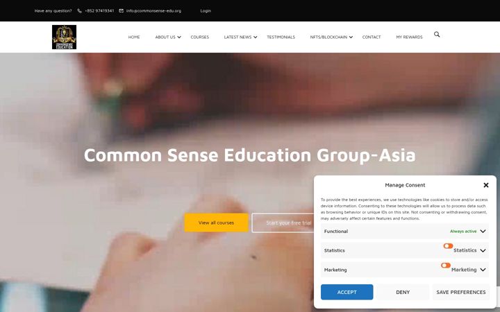 Screenshot of commonsense-edu.org