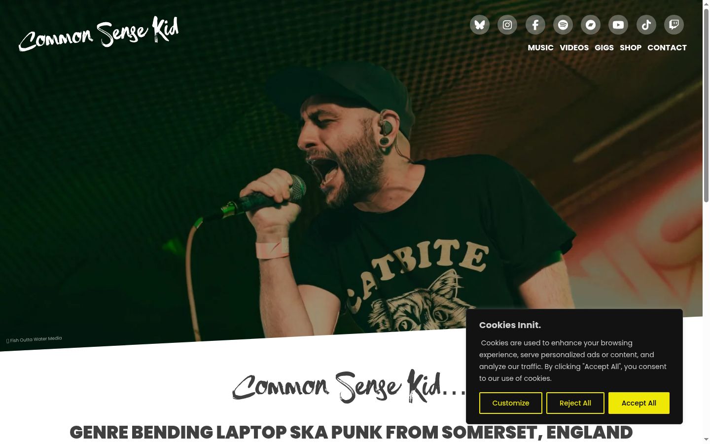 Screenshot tal-banner tal-kunsens muri qabel kwalunkwe interazzjoni