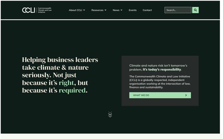 Screenshot of commonwealthclimatelaw.org