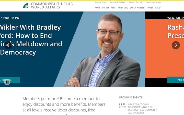 Screenshot of commonwealthclub.org