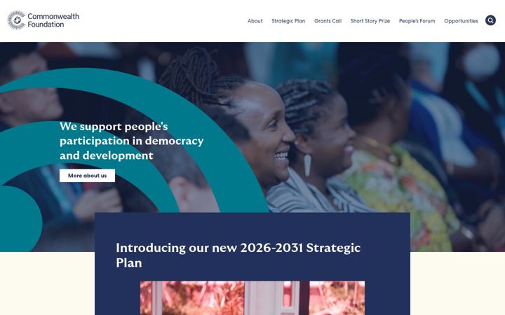 Screenshot of commonwealthfoundation.com