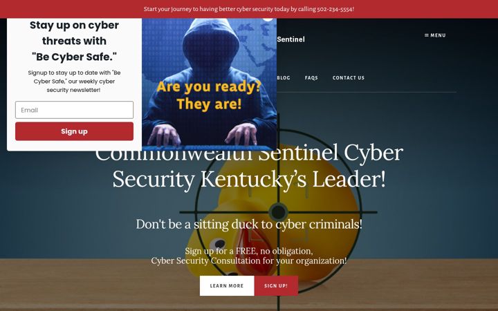 Screenshot of commonwealthsentinel.com