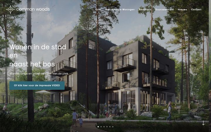 Screenshot of commonwoods.nl
