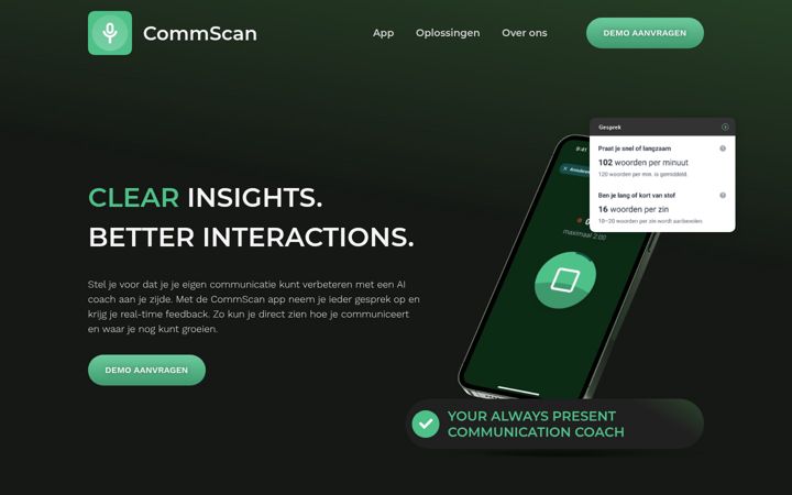 Screenshot of commscan.com