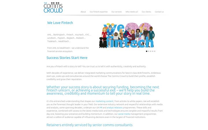 Screenshot of commscrowd.com