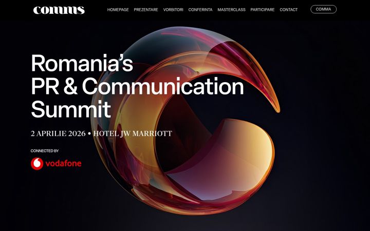 Screenshot of commsummit.ro