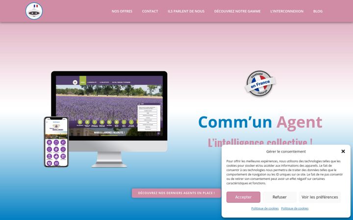 Screenshot of communagent.fr