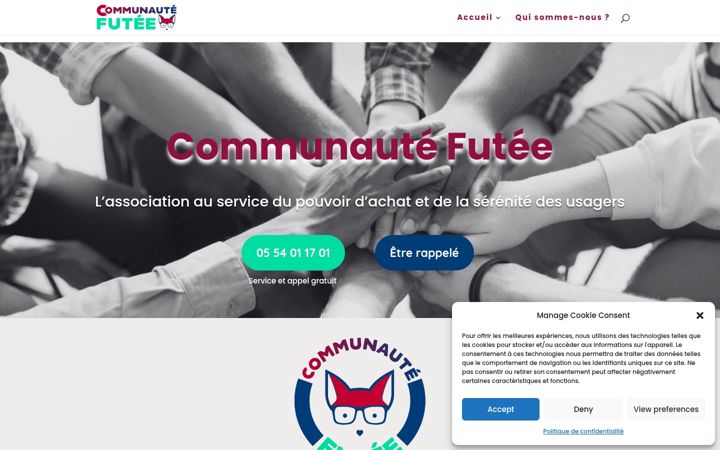 Captură de ecran a communaute-futee.fr