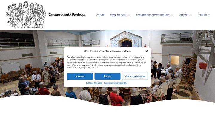 Screenshot of communautepartage.org