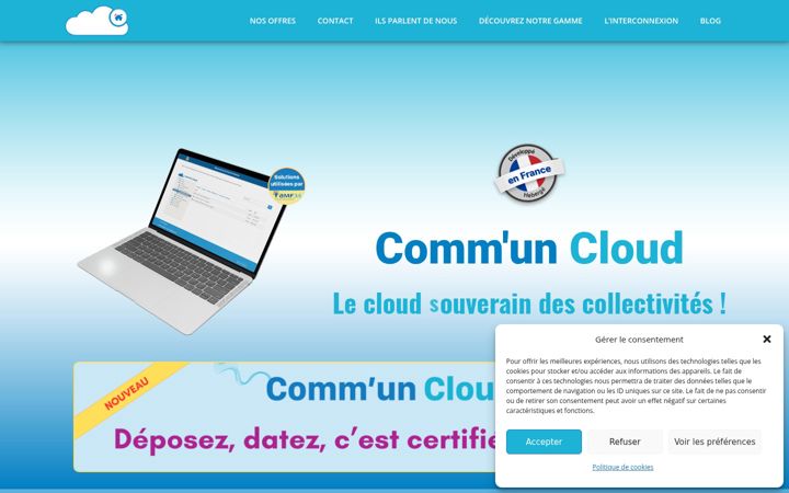 Screenshot of communcloud.fr