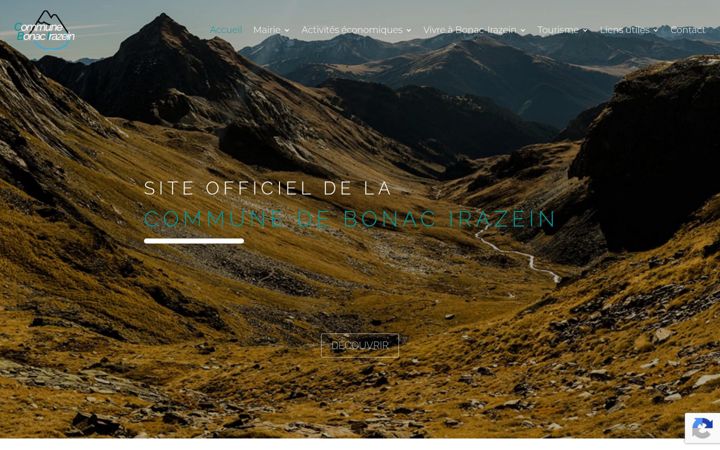 Screenshot of commune-bonac-irazein.fr