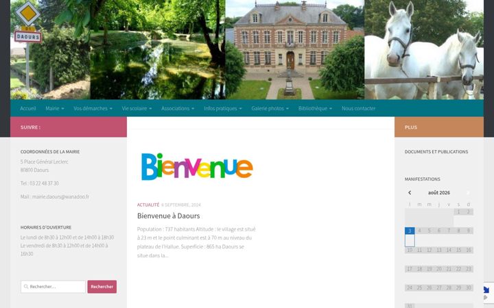 Screenshot ta' commune-daours.fr