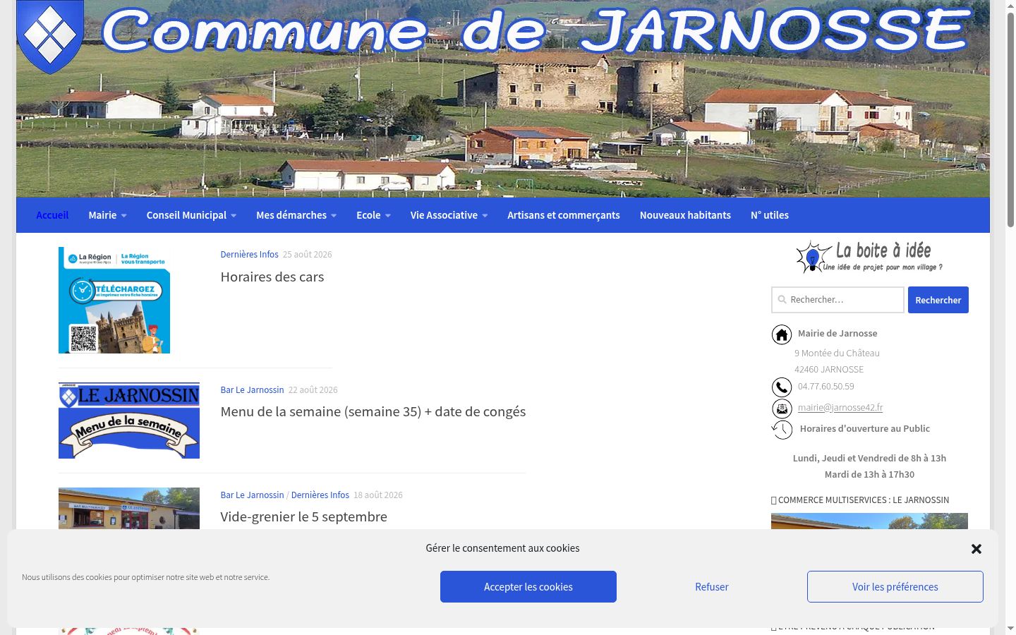Captura de pantalla del banner de consentimiento mostrado antes de cualquier interacción