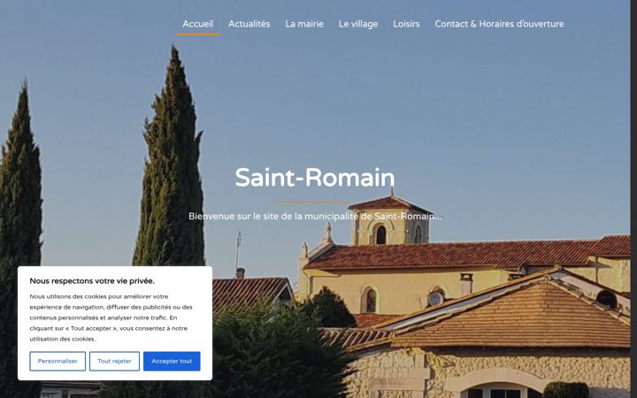 Screenshot ta' commune-de-saint-romain.fr
