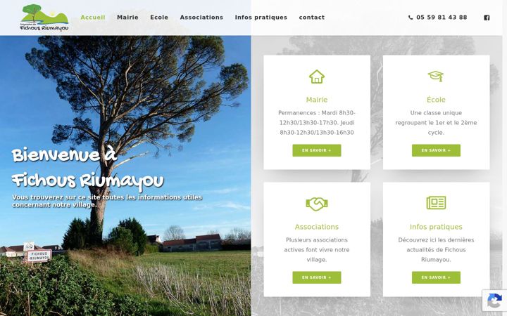 Zrzut ekranu commune-fichous-riumayou.fr
