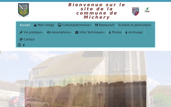 Screenshot of commune-michery.fr