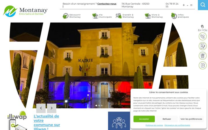 Screenshot of commune-montanay.fr
