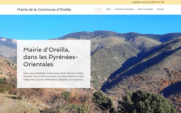 Screenshot of commune-oreilla.fr
