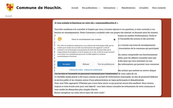 Screenshot of communedehouchin.fr