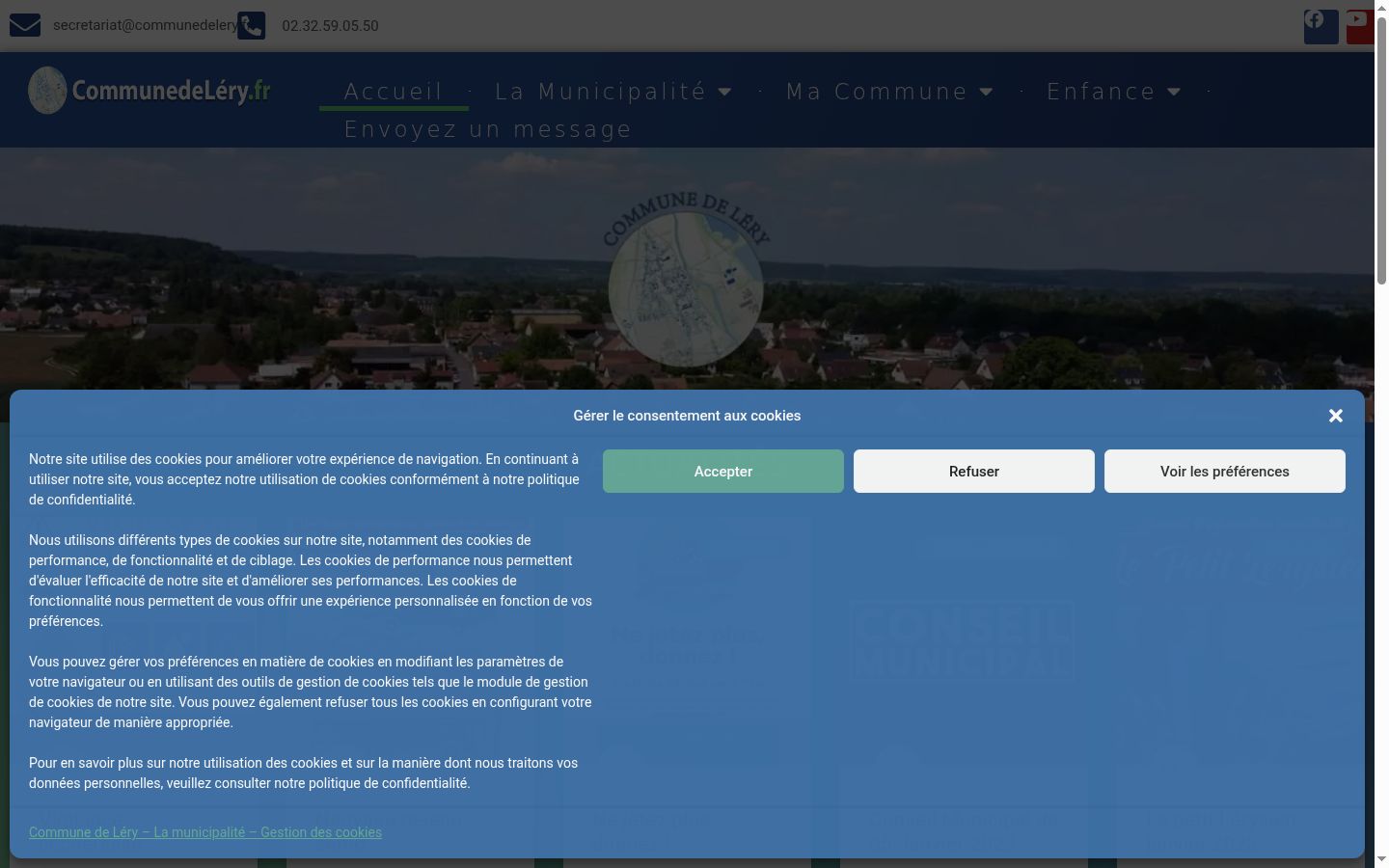 Screenshot tal-banner tal-kunsens muri qabel kwalunkwe interazzjoni