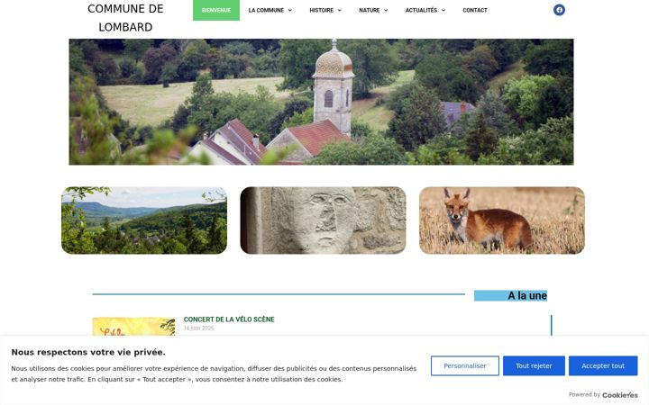 Screenshot of communedelombard.fr
