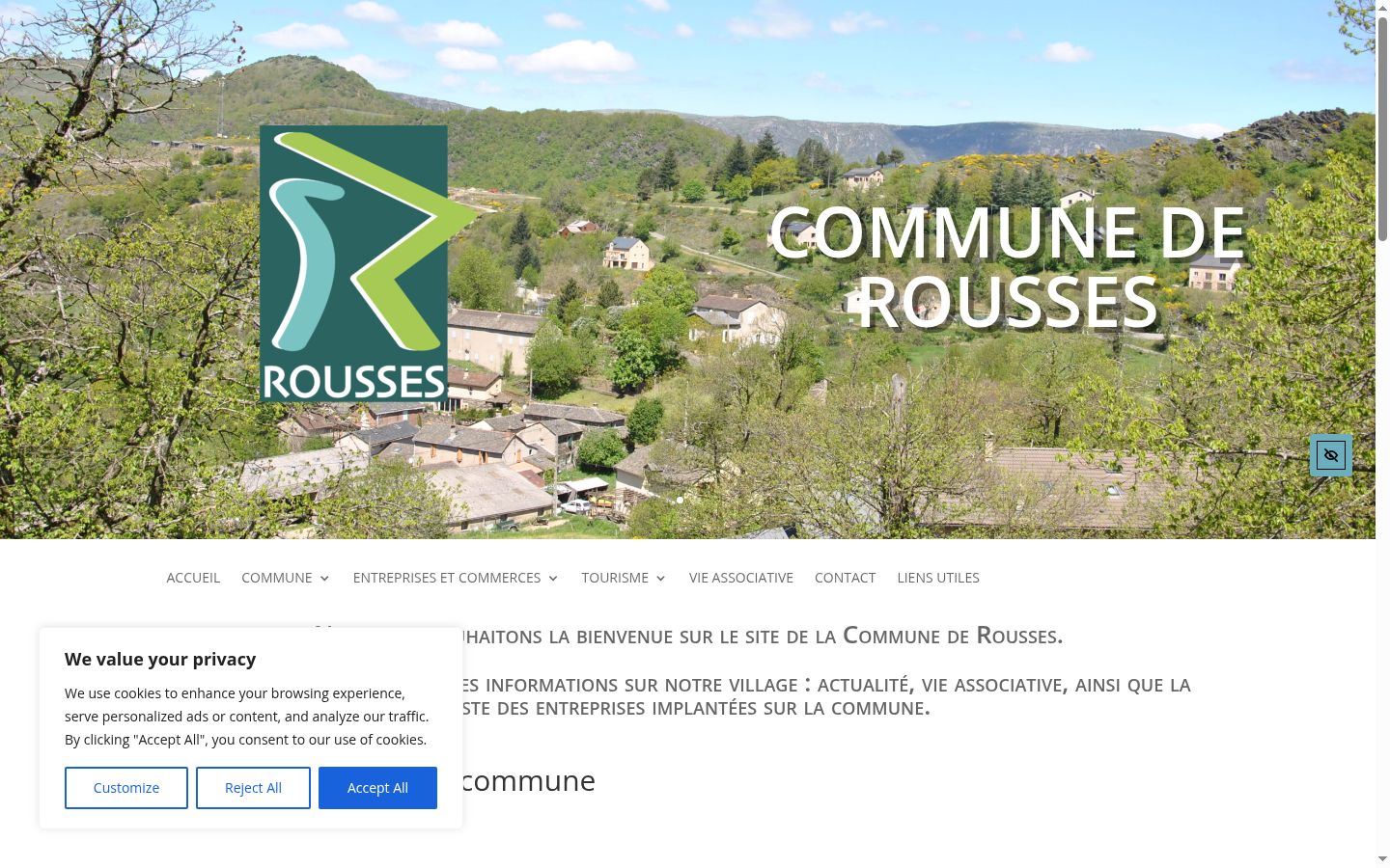 Screenshot tal-banner tal-kunsens muri qabel kwalunkwe interazzjoni