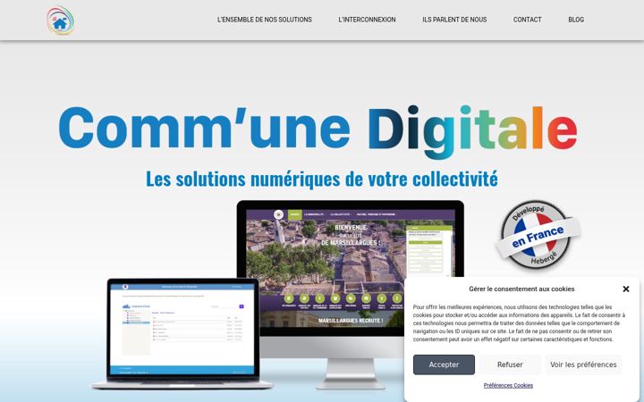Screenshot of communedigitale.fr