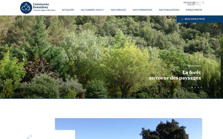 Screenshot of communesforestieres-paca.org