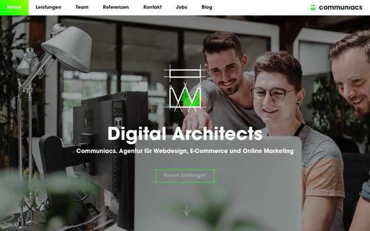 Screenshot of communiacs.de