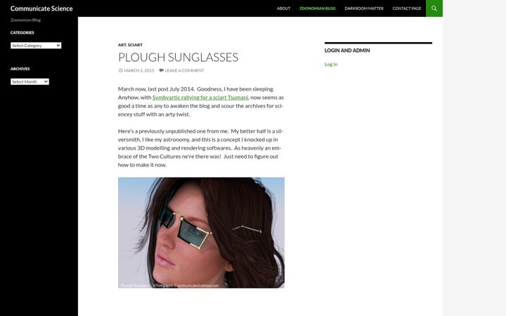 Screenshot of communicatescience.com