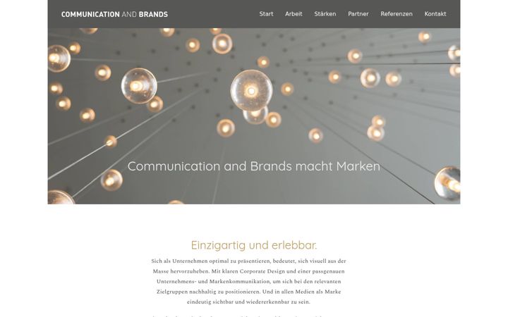 Screenshot of communication-brands.de
