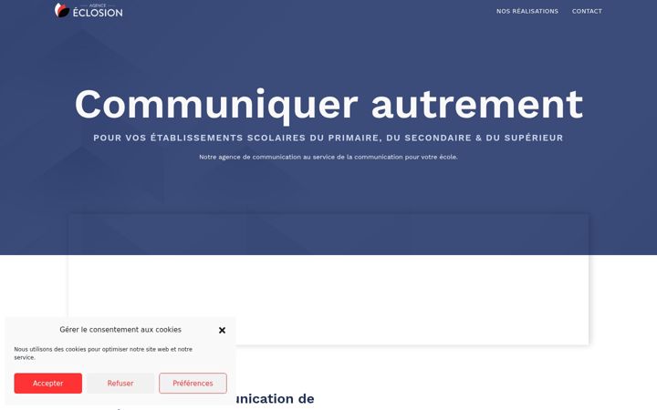 Screenshot of communication-scolaire.fr