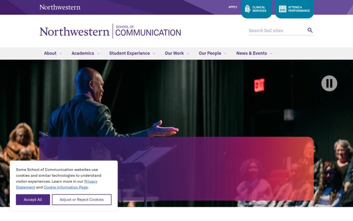 Screenshot von communication.northwestern.edu