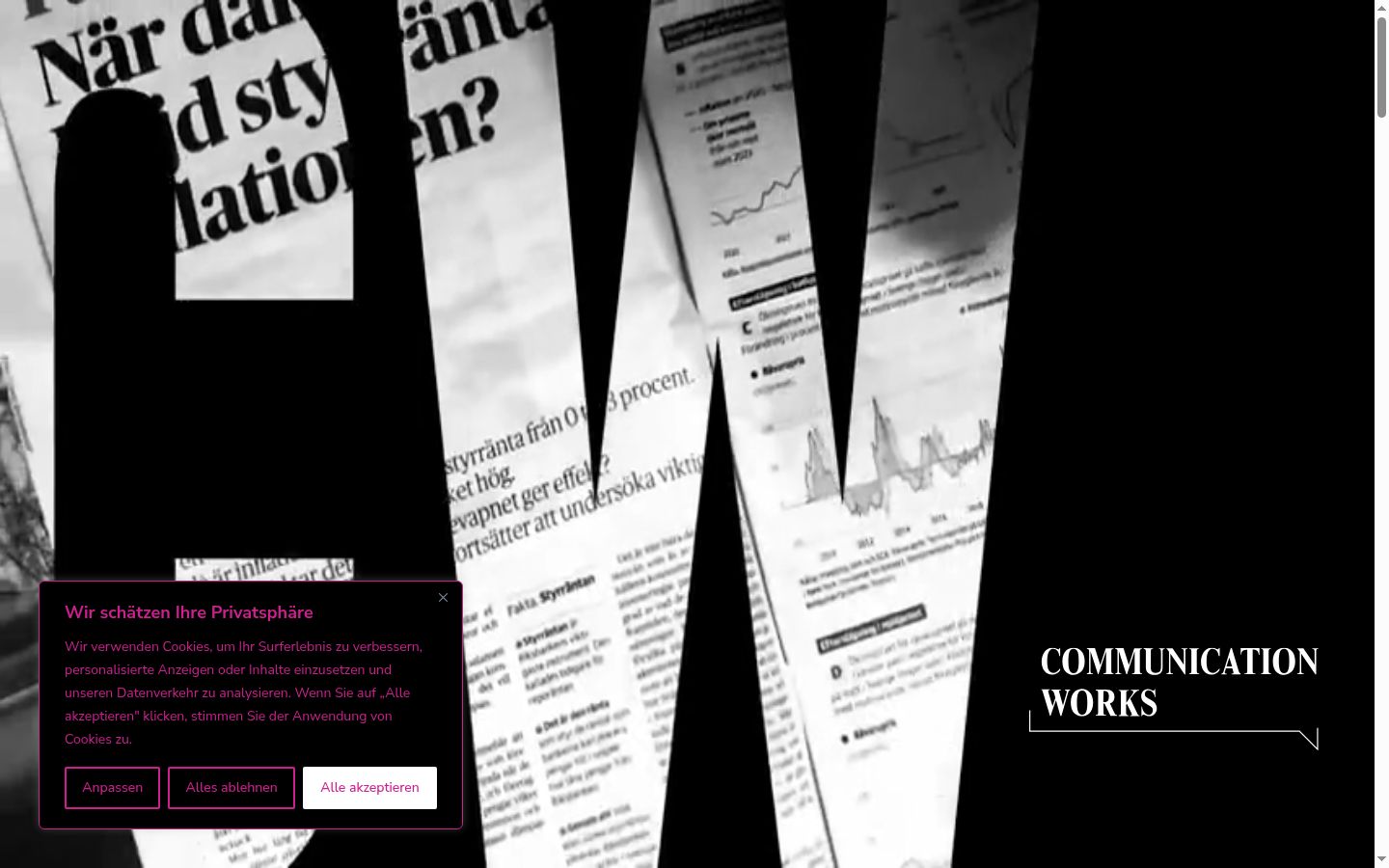 Screenshot van de toestemmingsbanner zoals getoond vóór enige interactie