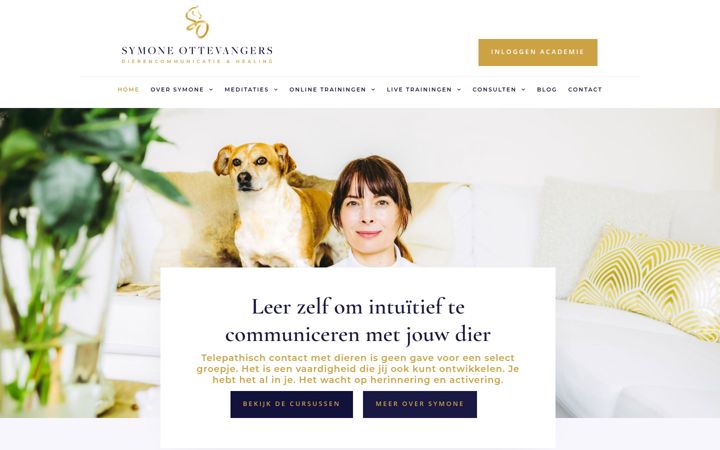 Screenshot of communiceren-met-dieren.nl