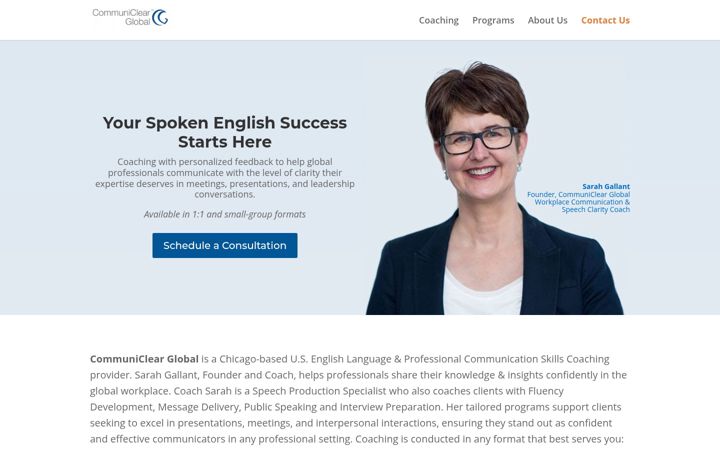 Screenshot of communiclearglobal.com