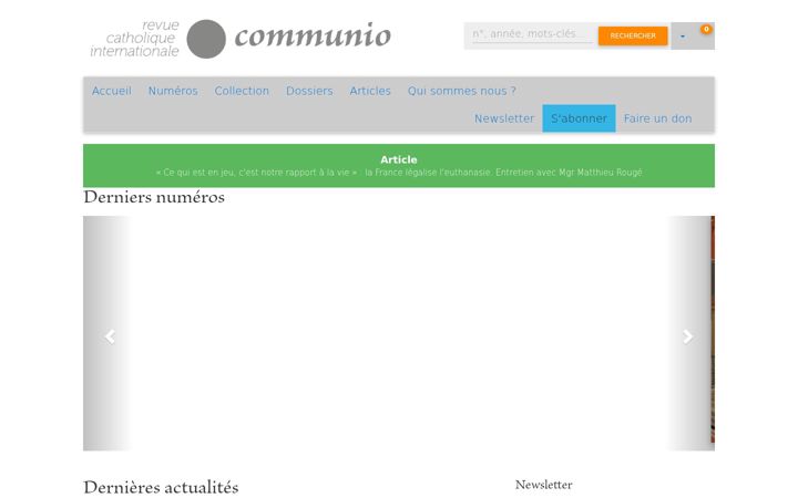 Screenshot of communio.fr
