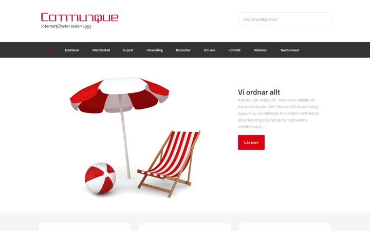 Screenshot of communique.se