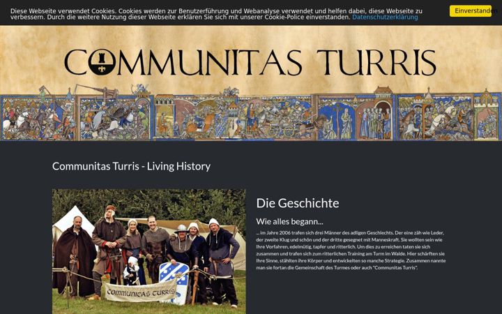 Screenshot of communitas-turris.de