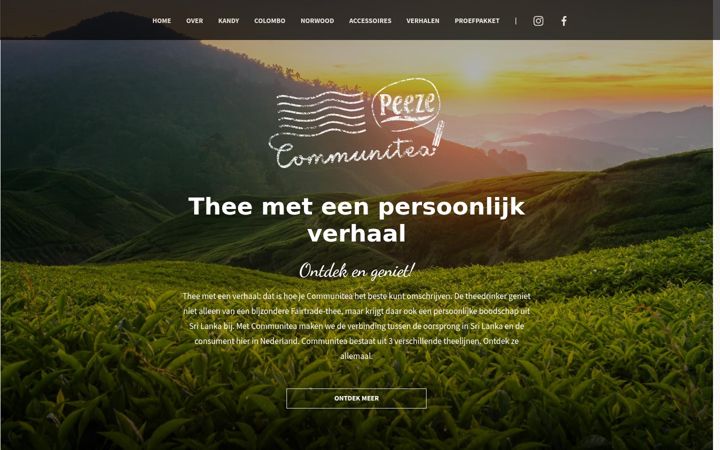 Captura de pantalla de communitea.nl
