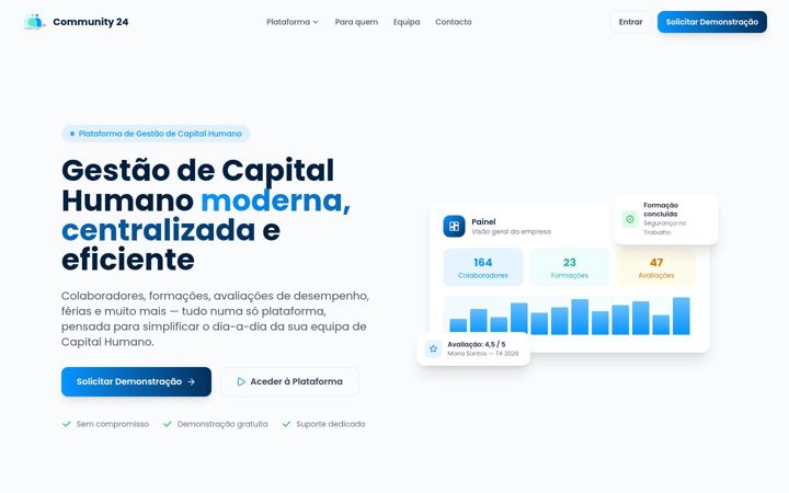 Screenshot of community24.pt